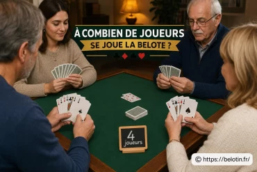 À combien de joueurs se joue la belote ?