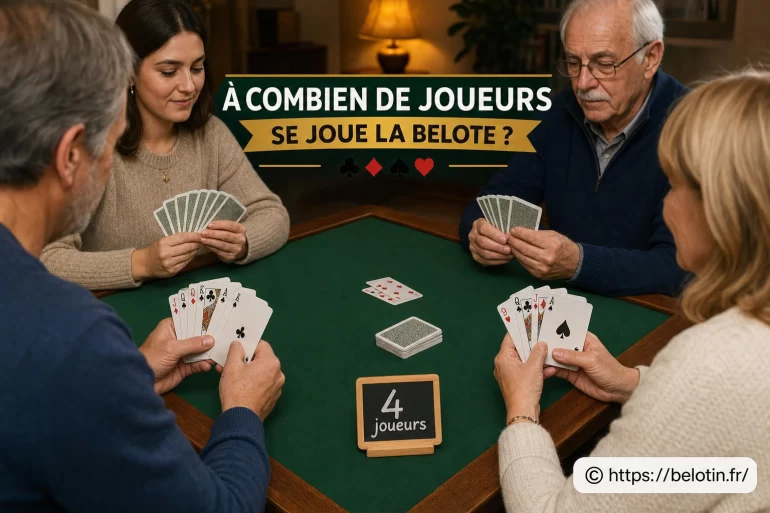 À combien de joueurs se joue la belote ?