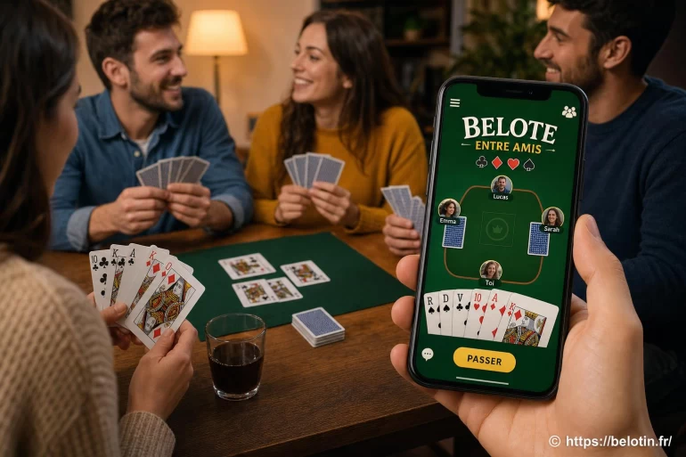 Quelle application pour jouer à la belote entre amis ?