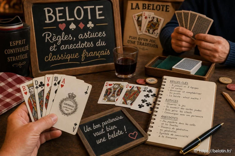 Belote : règles essentielles, astuces pratiques et anecdotes incontournables