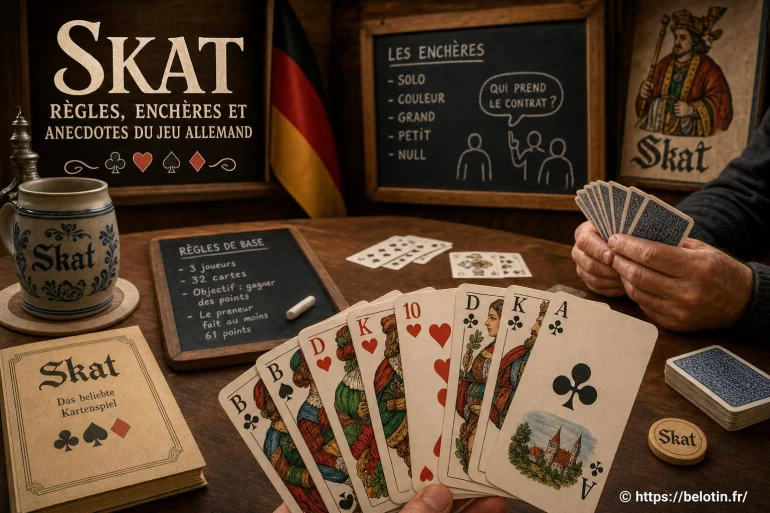 Skat : règles, enchères et anecdotes du jeu allemand