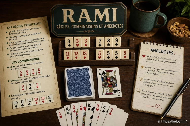 Rami : règles, combinaisons et anecdotes à connaître