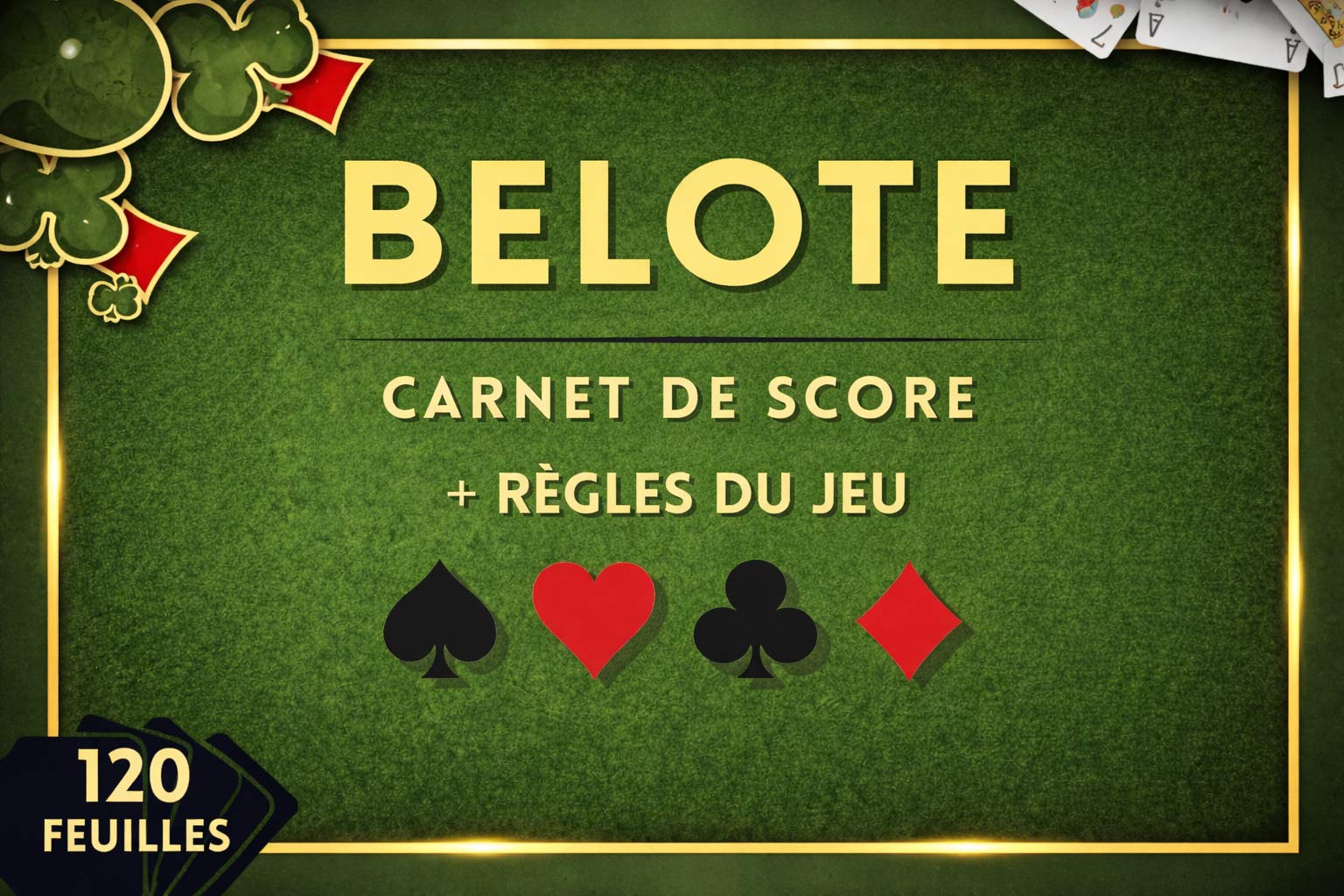 Carnet de score Belote