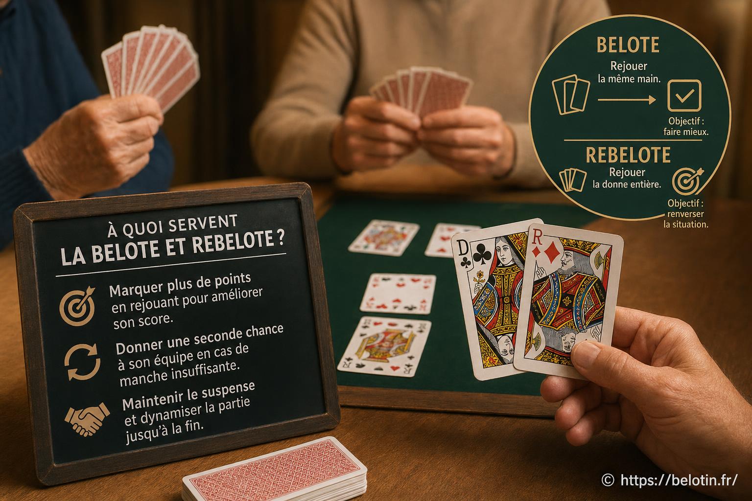 À quoi sert la belote et rebelote dans le jeu de cartes ?