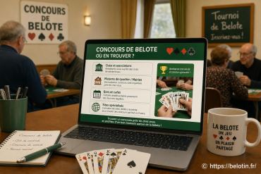Où trouver un concours de belote près de chez soi ?