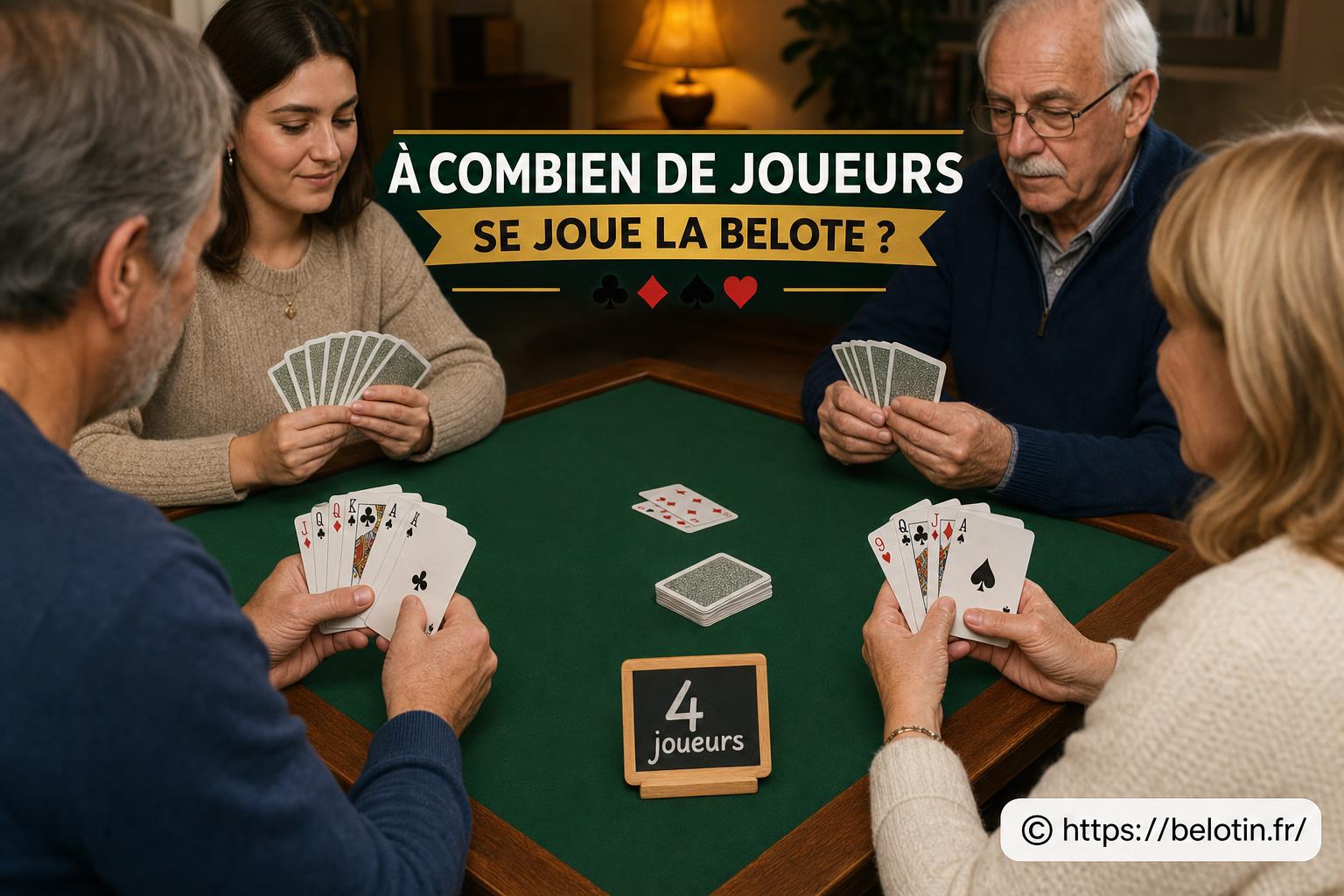 À combien de joueurs se joue la belote ?