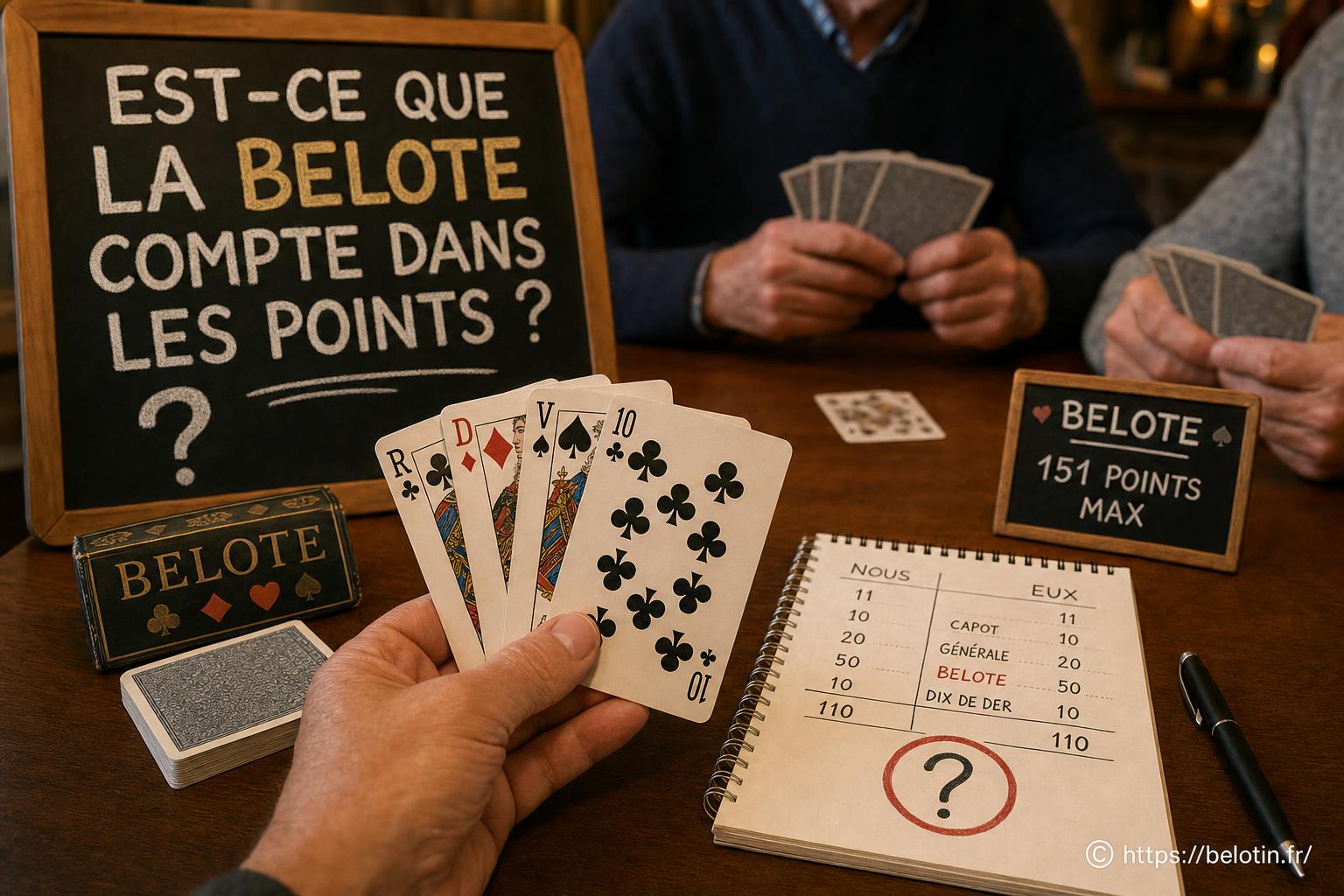Est-ce que la belote compte dans les points ?
