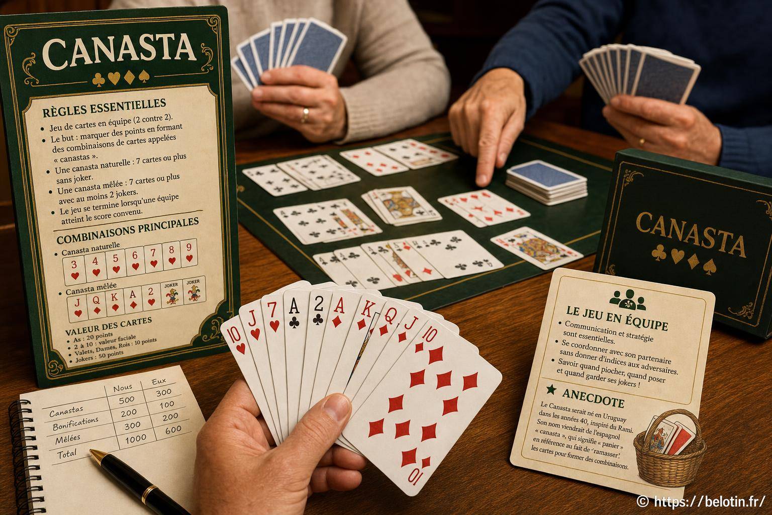 Canasta : règles du jeu, stratégies en équipe et anecdotes surprenantes
