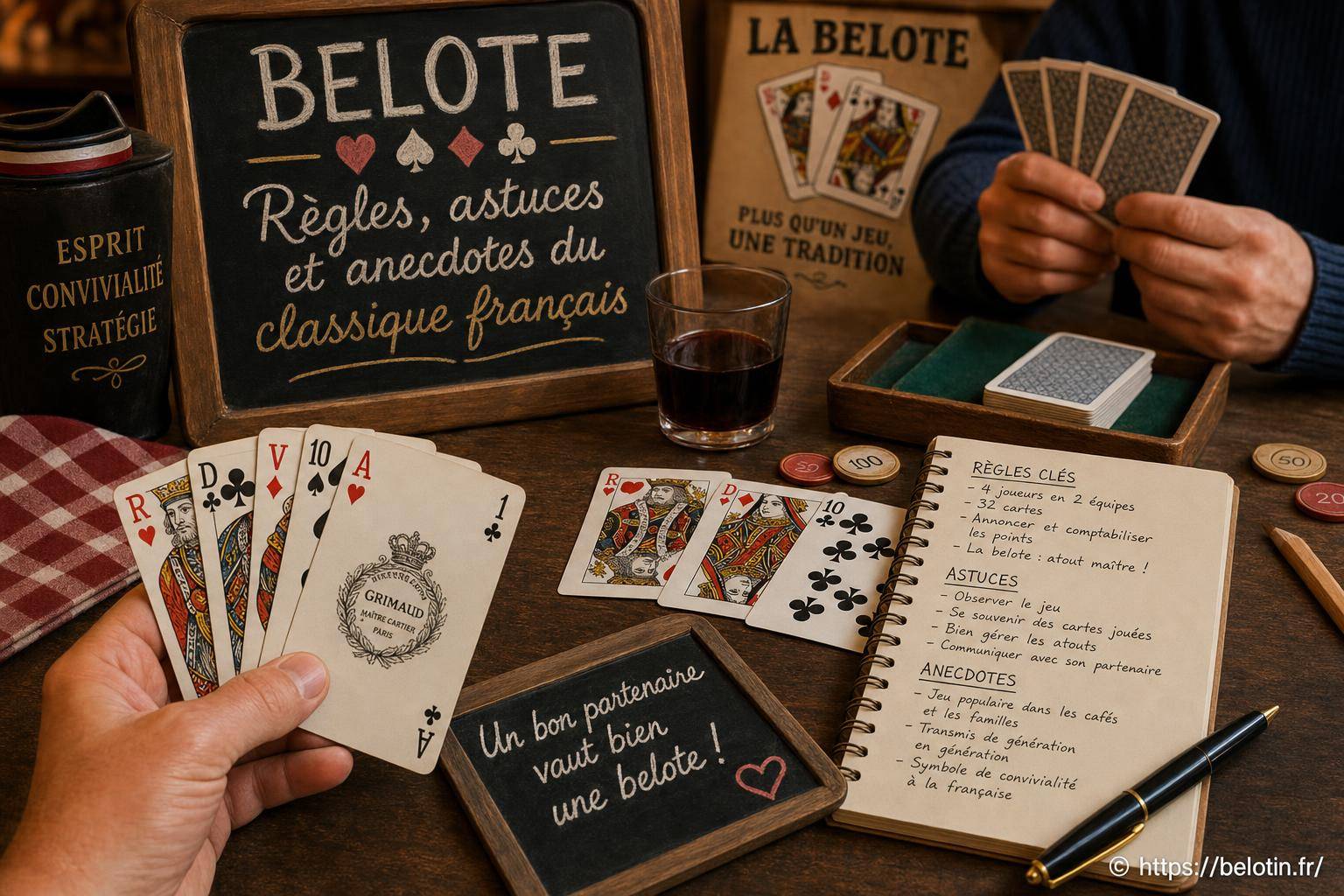 Belote : règles essentielles, astuces pratiques et anecdotes incontournables