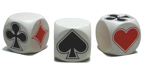 H.O.T. Games - Dé Belote en bois 30 mm blanc
