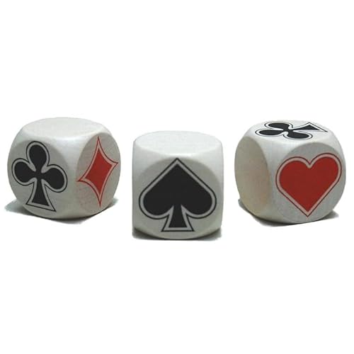 H.O.T. Games - Dé Belote en bois 30 mm blanc