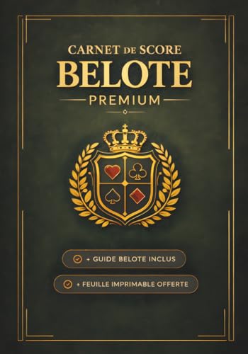 CARNET DE SCORE BELOTE PREMIUM