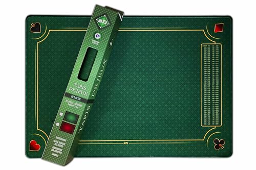 MTJ - Tapis Belote de Luxe Galonné - 60x40 cm - Matière Jers