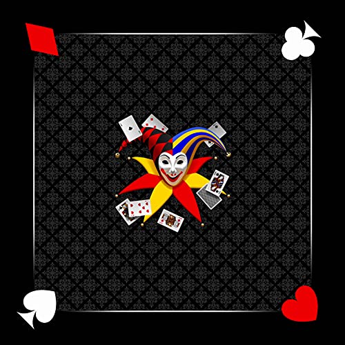 Tapis Belote Joker - Noir - 60 x 60 cm - Fabrication Françai