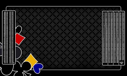 MTJ® Tapis de belote Prestige OC Tramé 100 x 60 cm - Jersey 